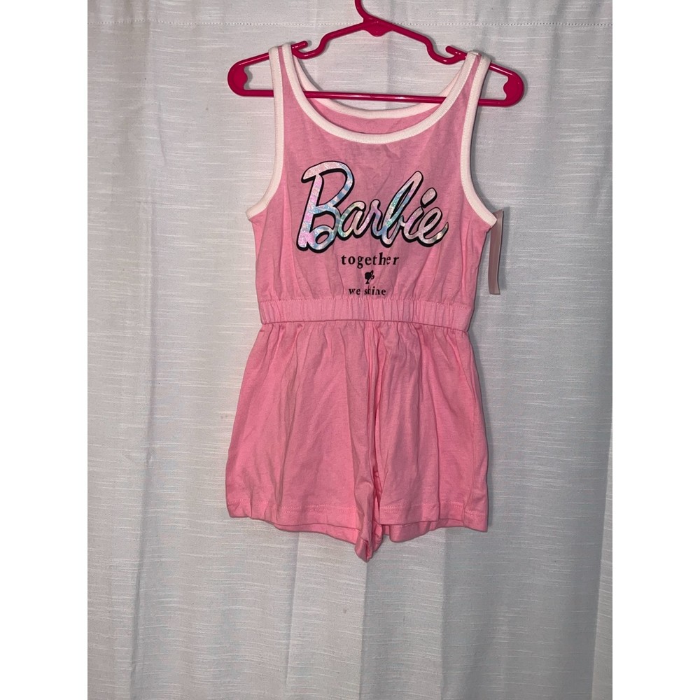 Barbie Together We Shine Pink Shorts Romper